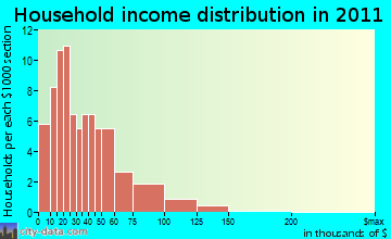 Island Falls household income distribution