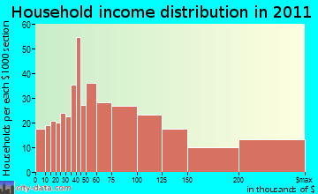 Cape Elizabeth household income distribution