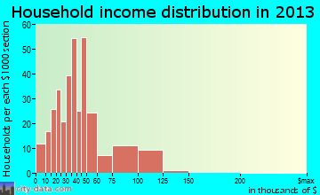 Wellton household income distribution