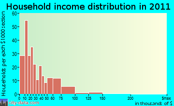 Lincoln household income distribution