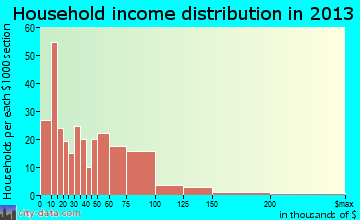 Williams household income distribution