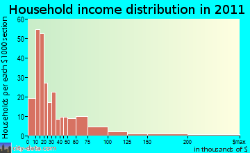 Van Buren household income distribution