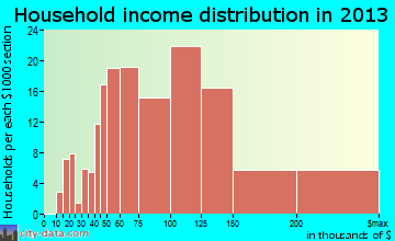 Brandywine household income distribution