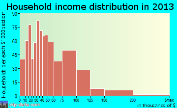 Brooklyn Park household income distribution