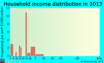 Young household income distribution