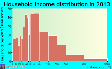 Joppatowne household income distribution
