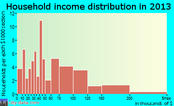New Windsor household income distribution