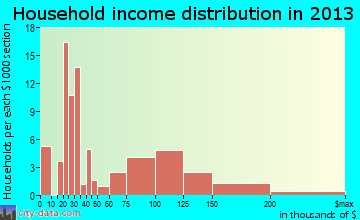 Vineyard Haven household income distribution