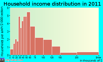 Leyden household income distribution