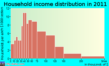 Conway household income distribution