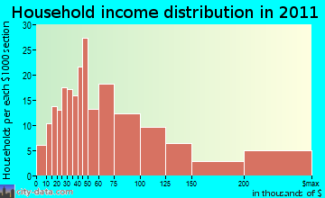 Marion household income distribution