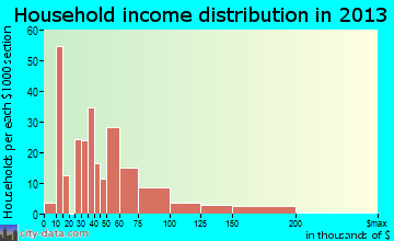 Eagar household income distribution