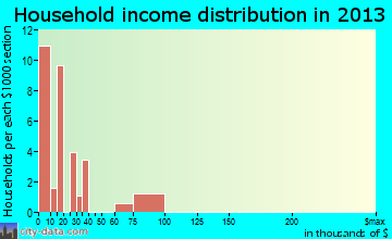 East Fork household income distribution