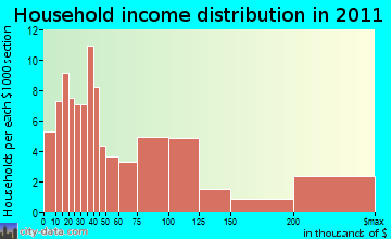 Chatham household income distribution