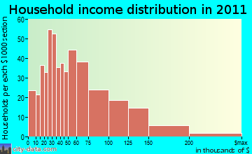 Holbrook household income distribution
