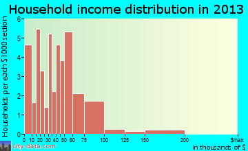 Hopkins household income distribution