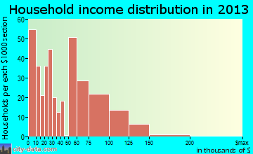 Holbrook household income distribution