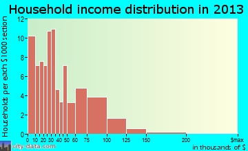 Berrien Springs household income distribution