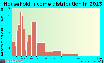 Auburn household income distribution