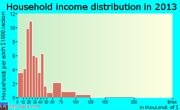 Leupp household income distribution