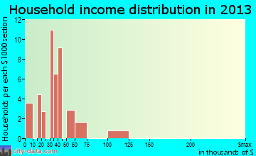Littletown household income distribution