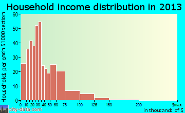 Wolf Lake household income distribution