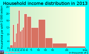 Wolverine Lake household income distribution