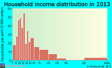 Petoskey household income distribution