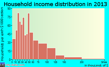 Riverview household income distribution