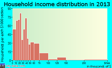 Sturgis household income distribution