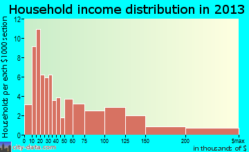 Village of Clarkston household income distribution