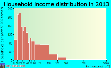 Austin household income distribution