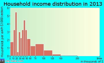 Brewster household income distribution