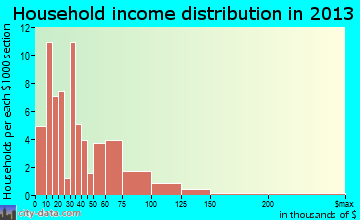Brooten household income distribution