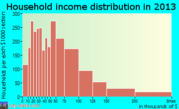Burnsville household income distribution