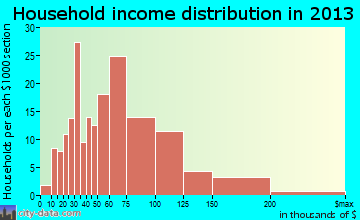 Circle Pines household income distribution