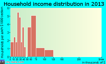 Hanley Falls household income distribution