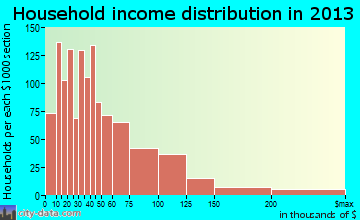 Hopkins household income distribution