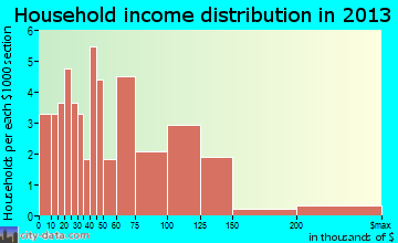 Loretto household income distribution