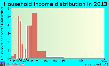 Nerstrand household income distribution