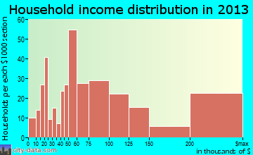 Orono household income distribution