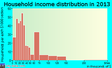 Princeton household income distribution
