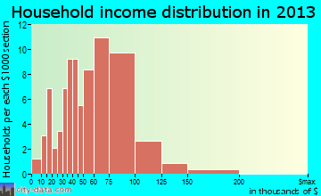 Rice household income distribution
