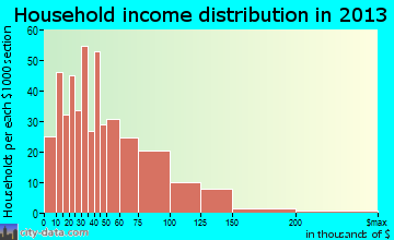 St. Peter household income distribution
