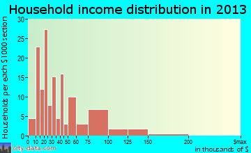 Silver Bay household income distribution