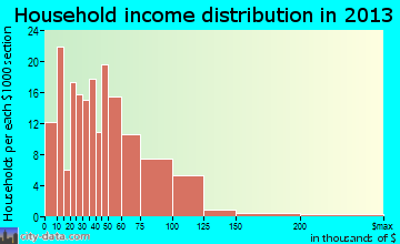 Spring Valley household income distribution