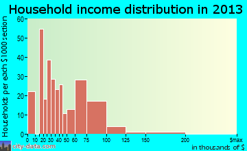 Haskell household income distribution