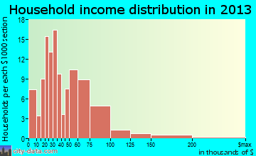 Warren household income distribution
