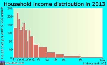 Winona household income distribution