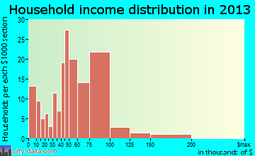 Zimmerman household income distribution